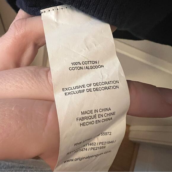 Original Penguin Navy Blue Men's Sweater Size Medium - Picture 5 of 7